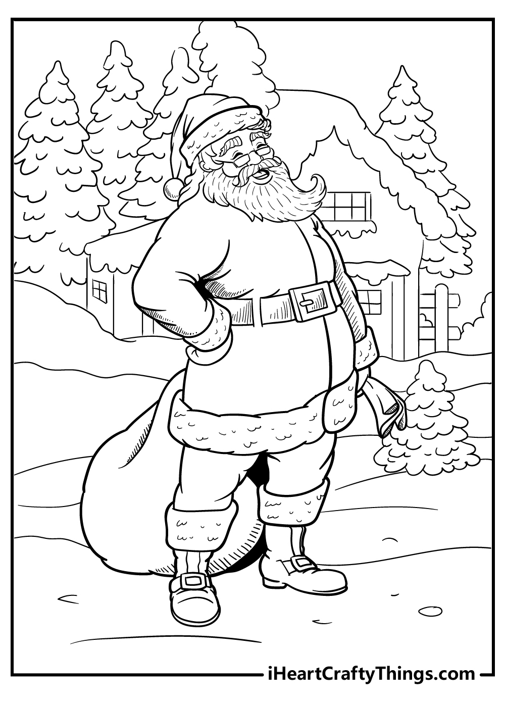 Coloring Pages Of Santa Coloring Pages Of Santa