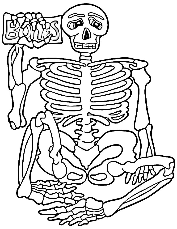 Coloring Pages Of Skeletons Coloring Pages Of Skeletons