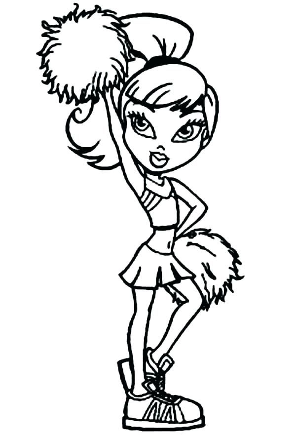 Coloring Pages Printable Cheerleading Coloring Pages For Kids