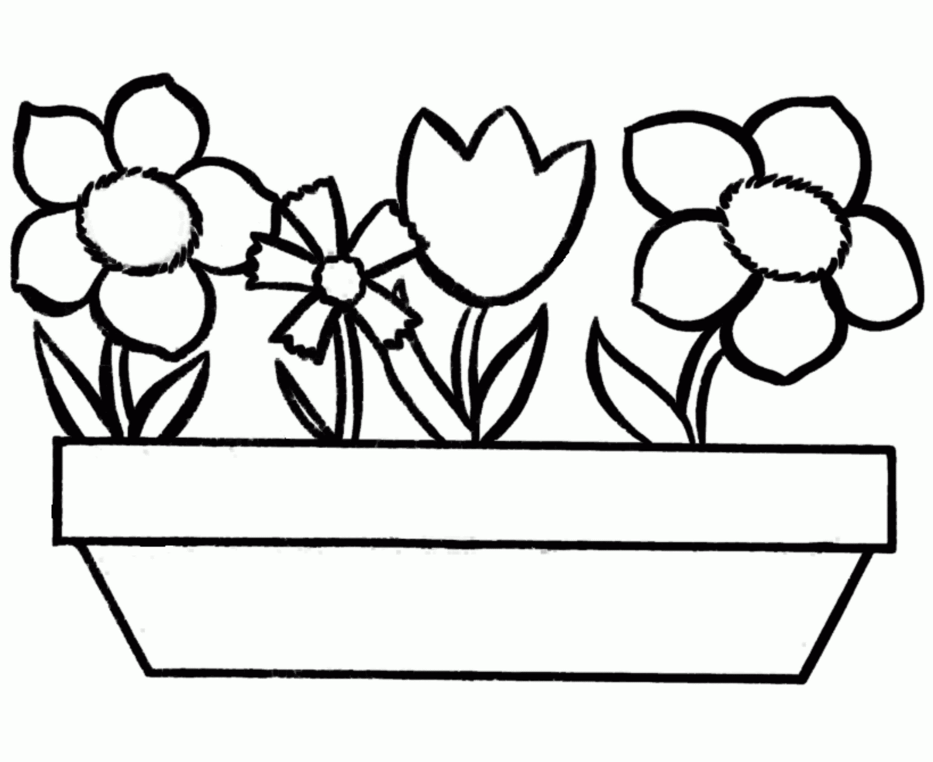 Coloring Pages Printable Flowers Coloring Pages Printable Flowers