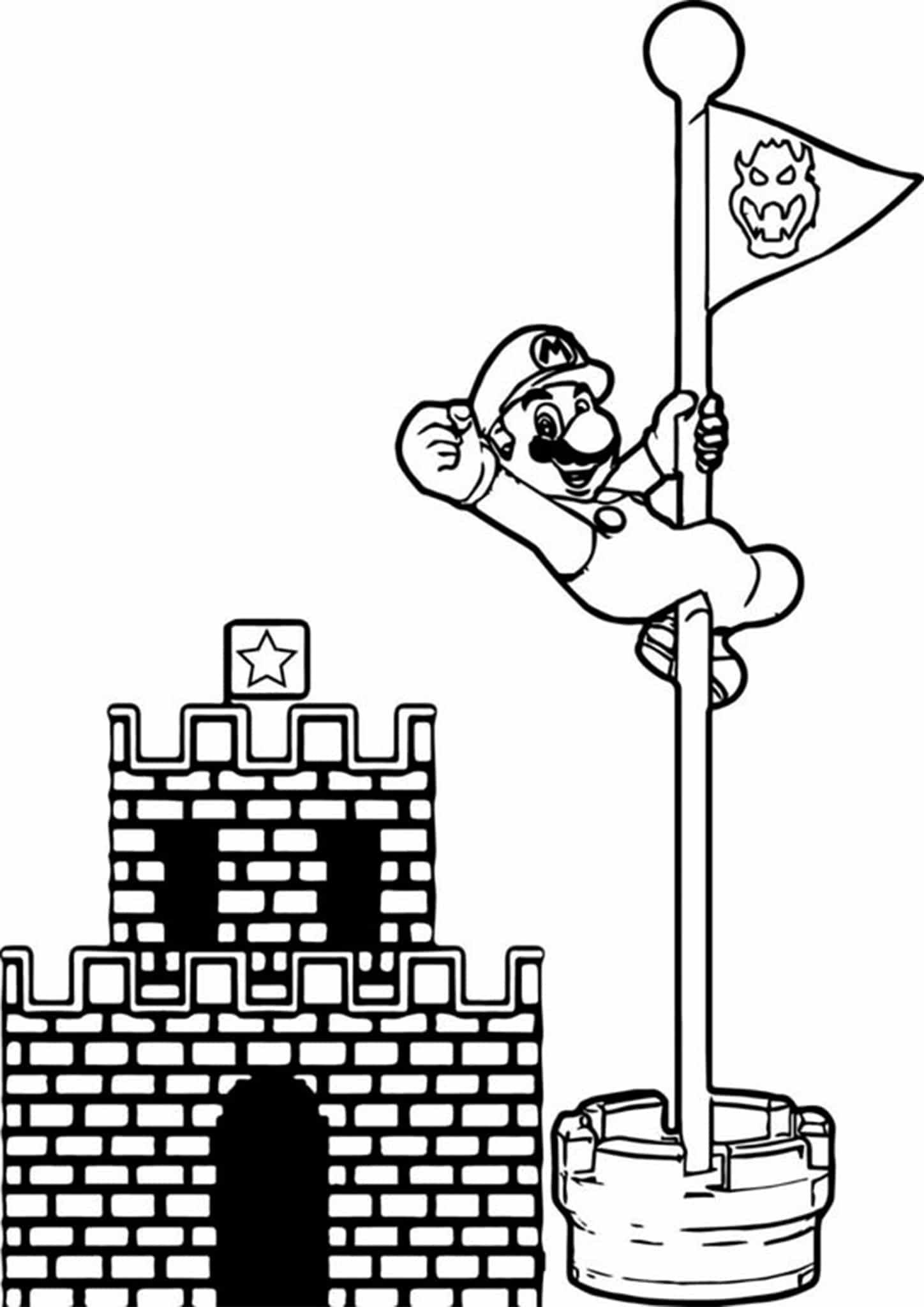 Coloring Pages Printable Mario Coloring Pages Printable Mario