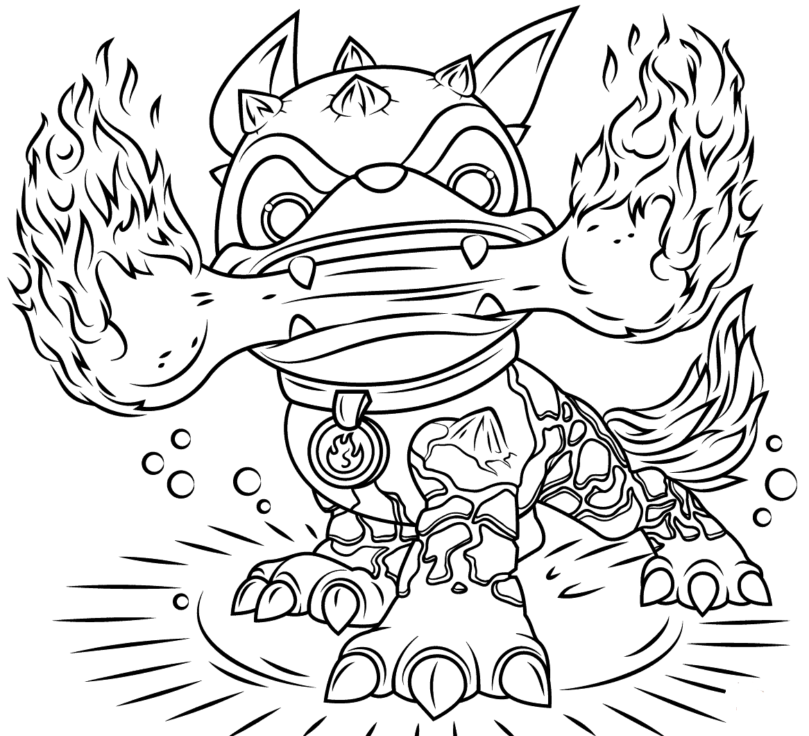 Coloring Pages Skylanders Hello Kids Grilla Drilla Hellokids Force Swap