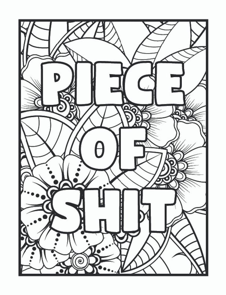 Coloring Pages Swear Word Coloring Pages Curse Word C Vrogue Co