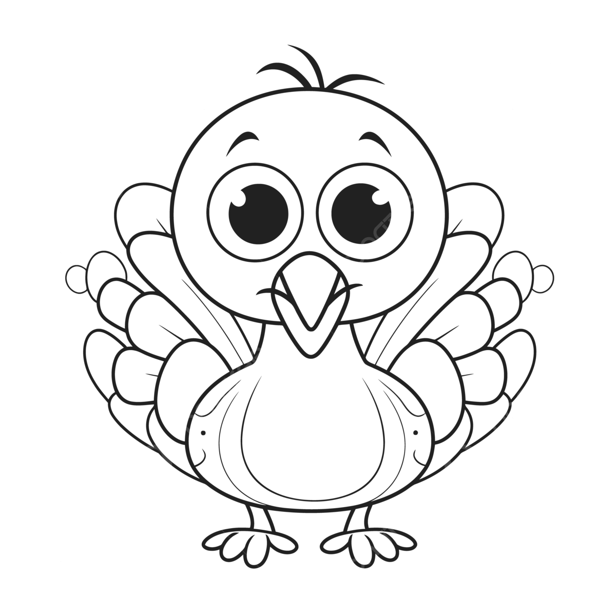 Coloring Pages Vector Art Png Turkey Coloring Pages F Vrogue Co