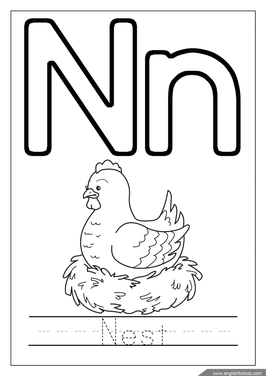 Coloring Pages With The Letter N Coloring Pages Coloring Pages With The Letter N Coloring Pages