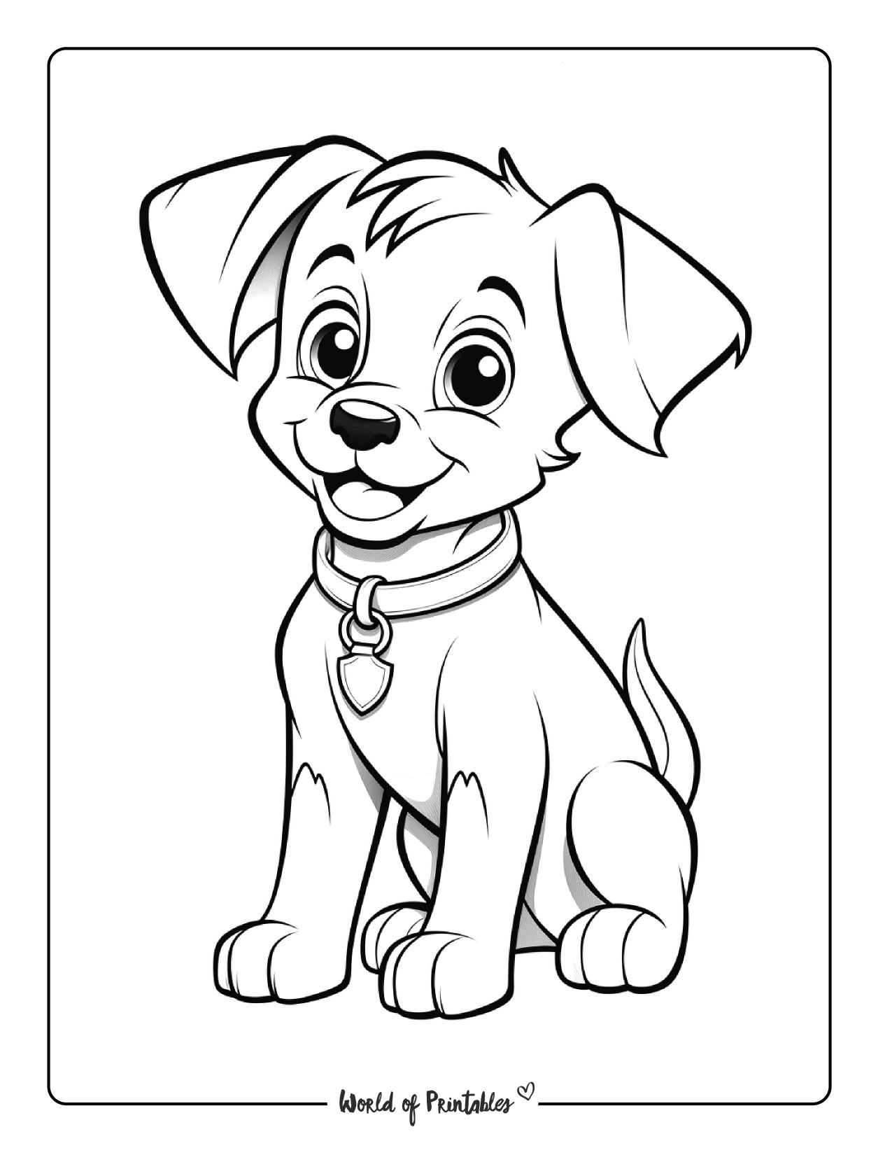 Coloring Puppy Pages Coloring Puppy Pages