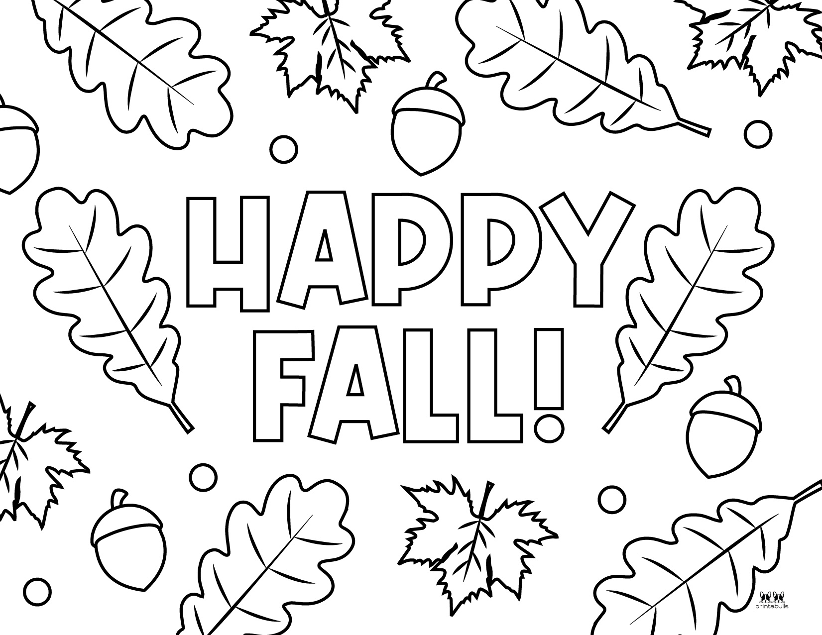Fall Leaves Coloring Pages Printable Fall Leaves Coloring Pages Printable