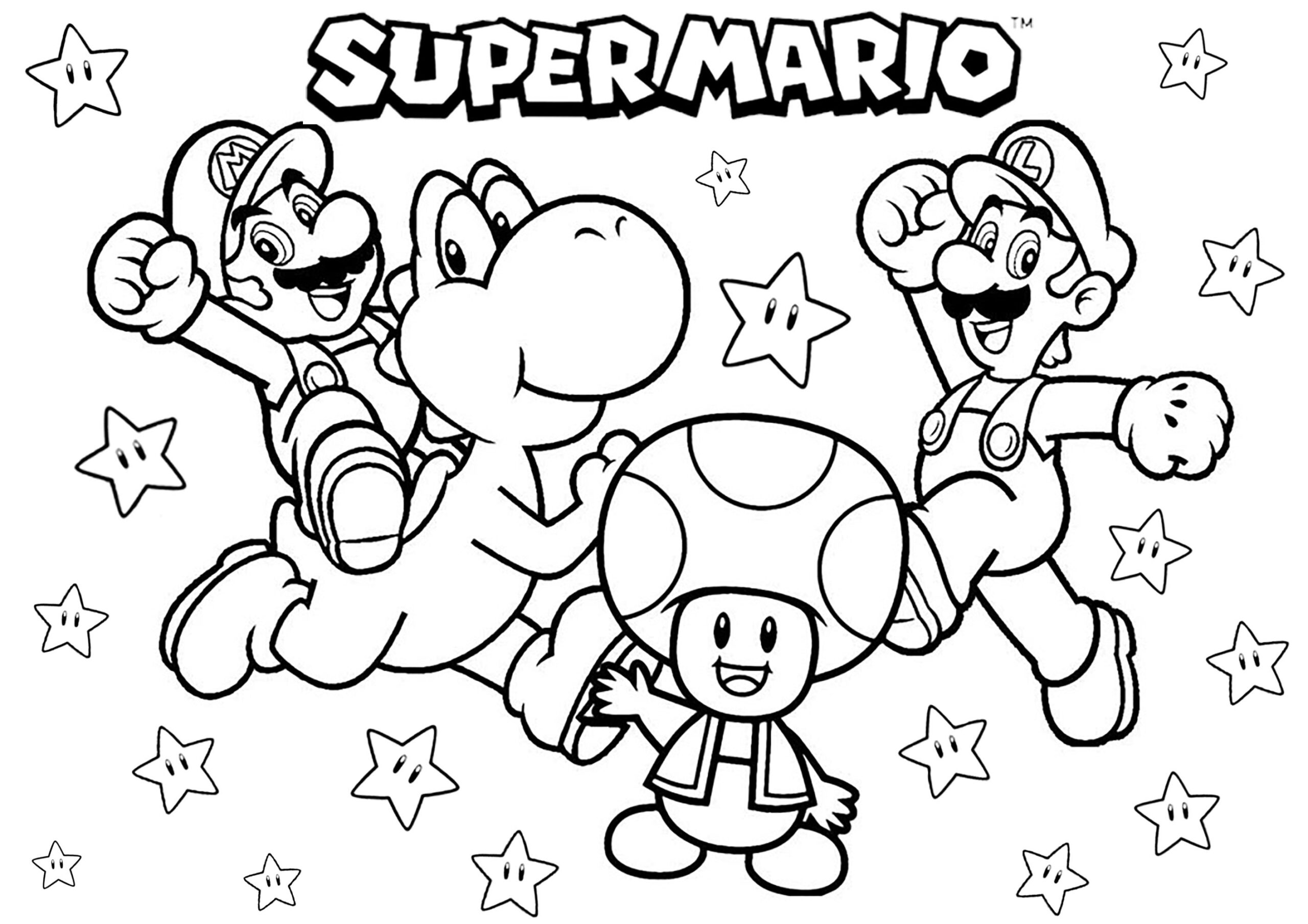 Coloring With The Characters Of Super Mario Bros Return To Childhood Coloring With The Characters Of Super Mario Bros Return To Childhood