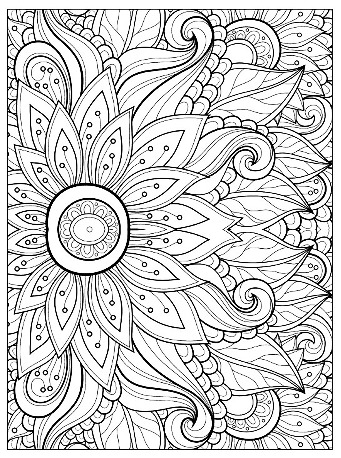 Completed Adult Coloring Pages At GetColorings Free Printable