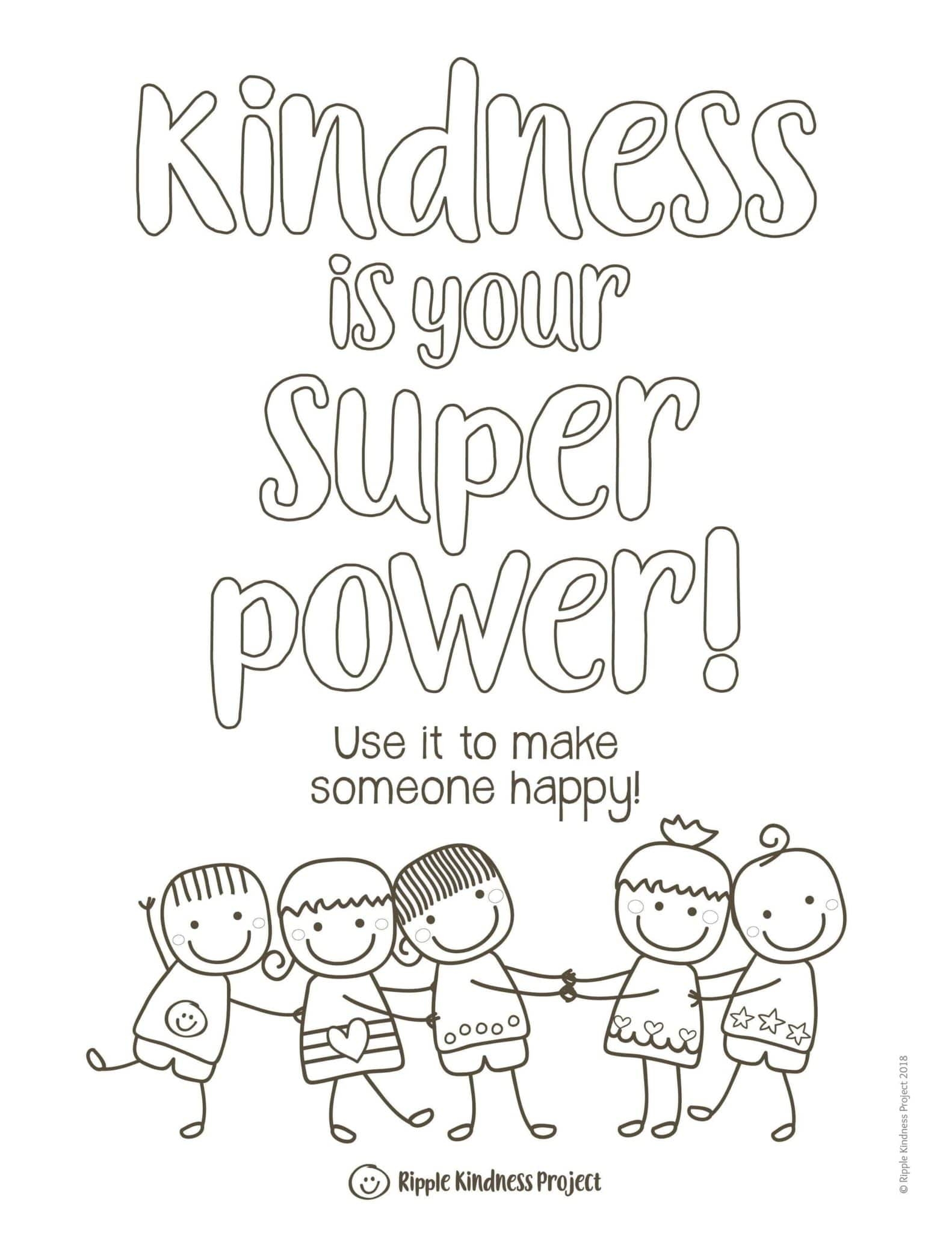 Free Printable Free Kindness Coloring Pages Free Printable Free Kindness Coloring Pages