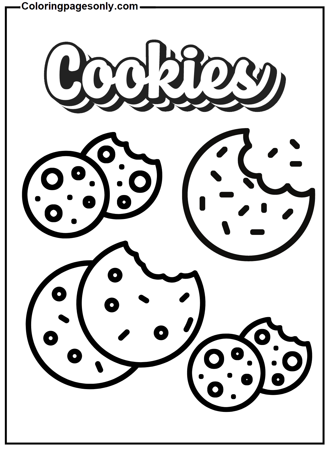 Cookie Color Sheet Coloring Page Free Printable Coloring Pages