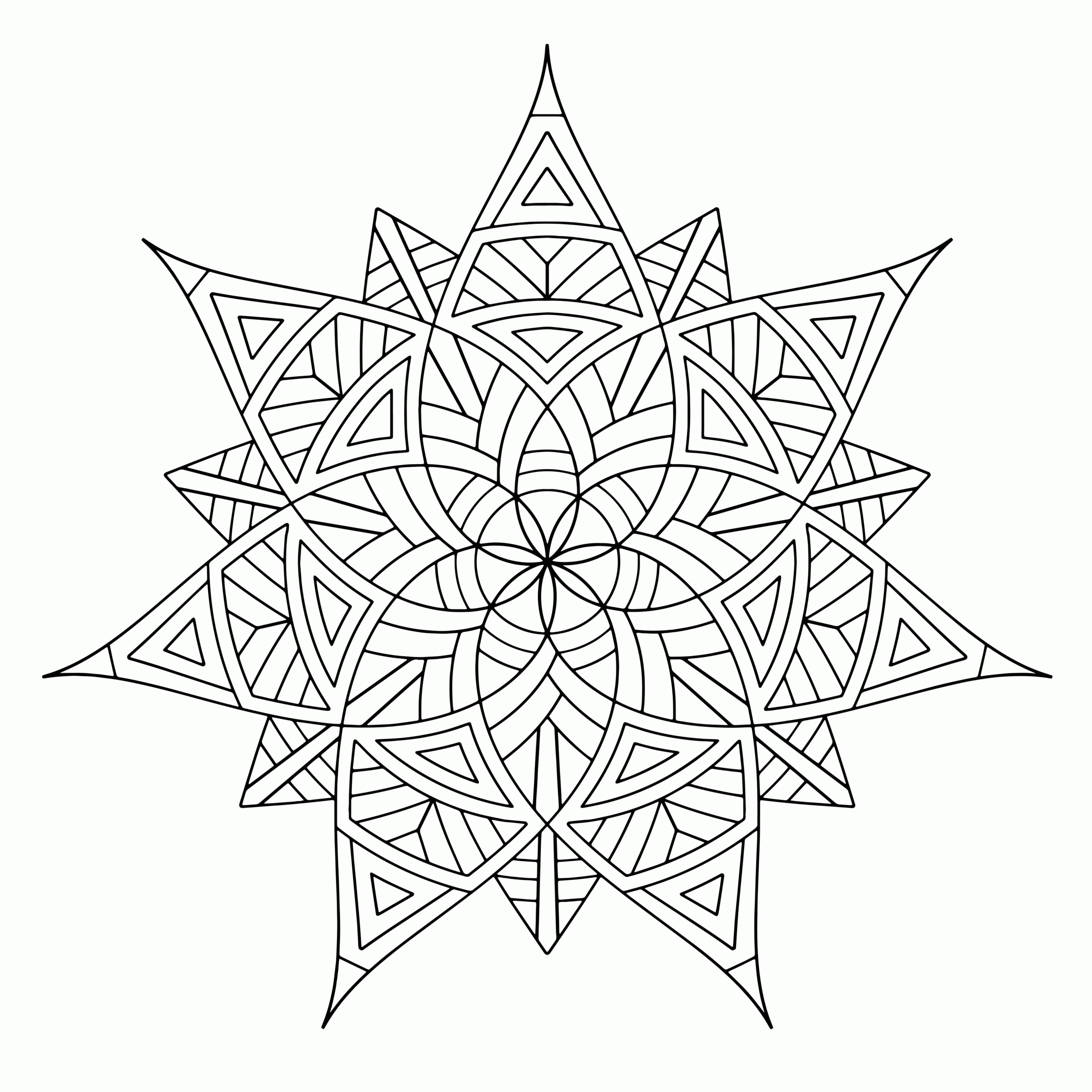 Free Printable Geometric Coloring Pages Free Printable Geometric Coloring Pages