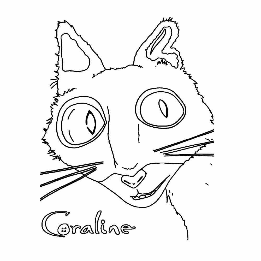 Coraline Coloring Pages Books 100 FREE And Printable Coraline Coloring Pages Books 100 FREE And Printable
