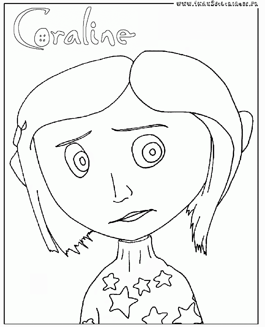 Coraline Coloring Pages Printable Coraline Coloring Pages Printable