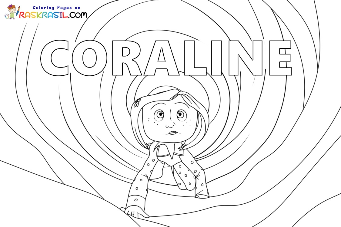 Coraline Coloring Pages Printable Coraline Coloring Pages Printable