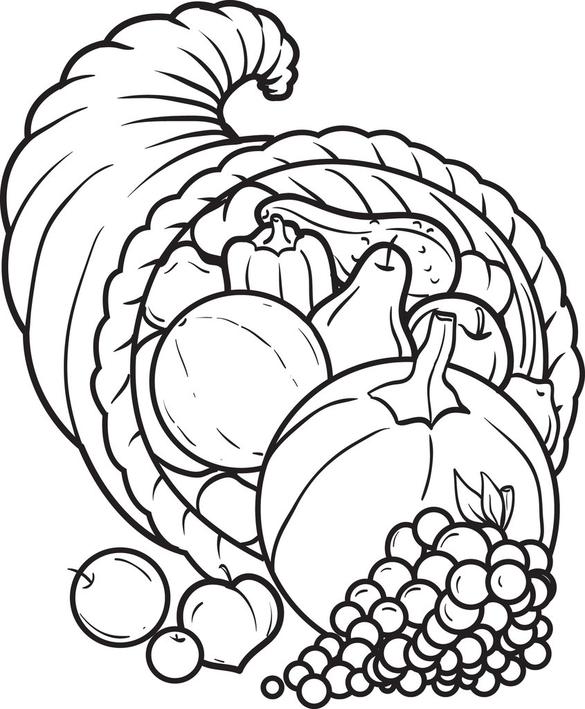 Cornucopia Printable Coloring Pages Printable Templates Cornucopia Printable Coloring Pages Printable Templates