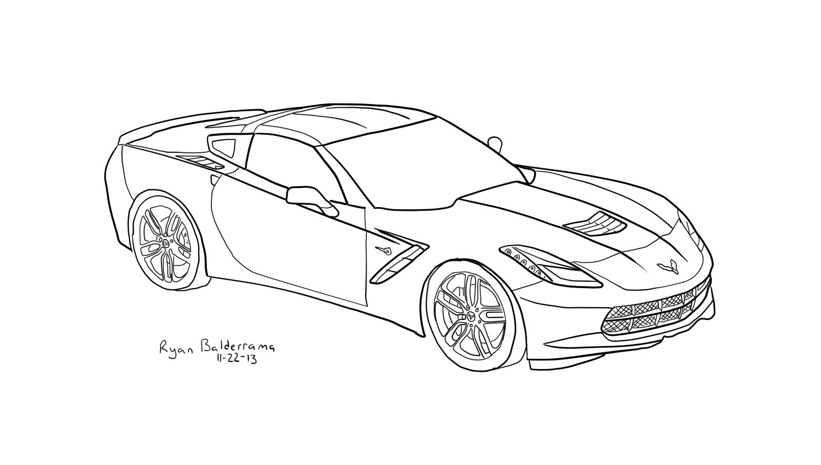 Corvette Coloring Pages Printable Printable Word Searches Corvette Coloring Pages Printable Printable Word Searches
