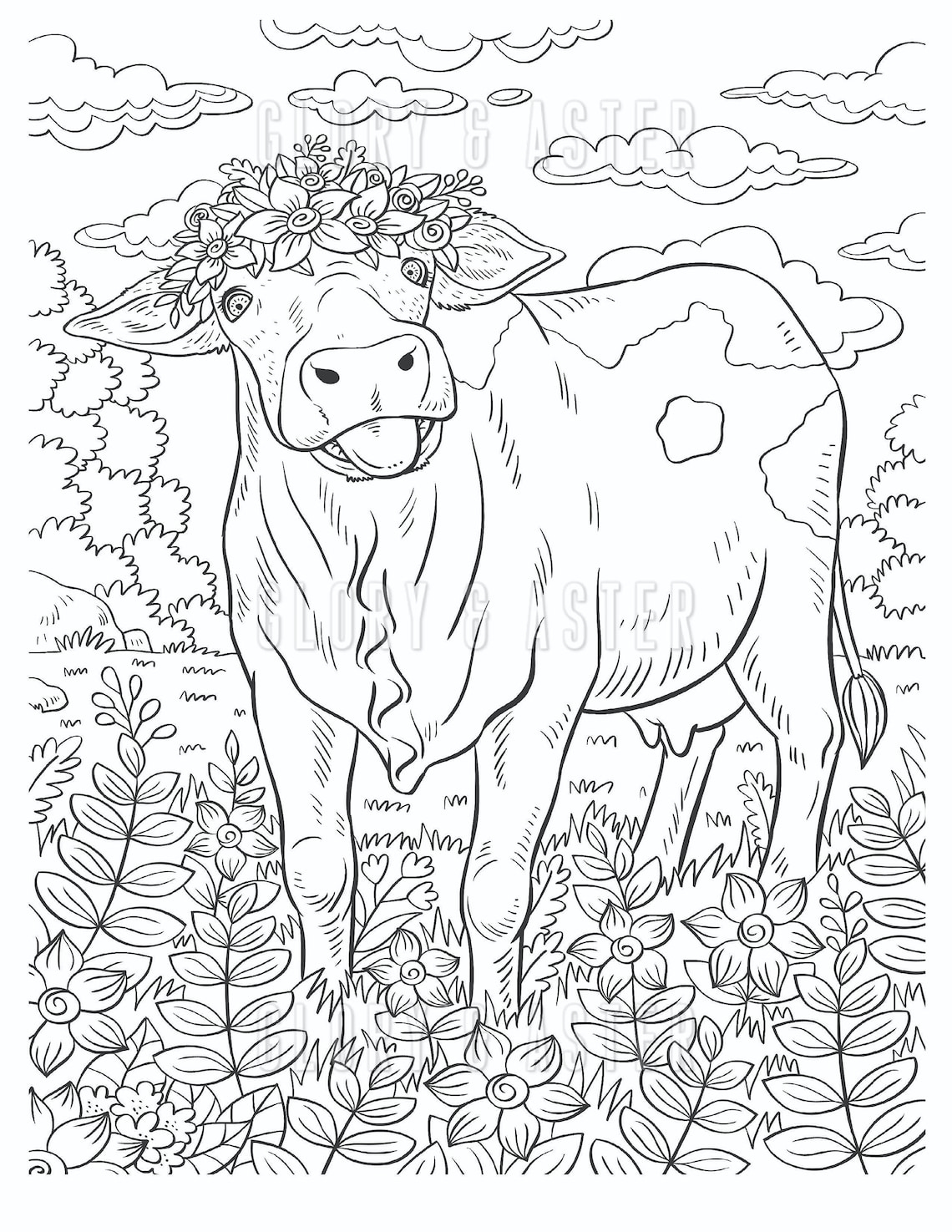 Cow Printable Coloring Pages Cow Printable Coloring Pages