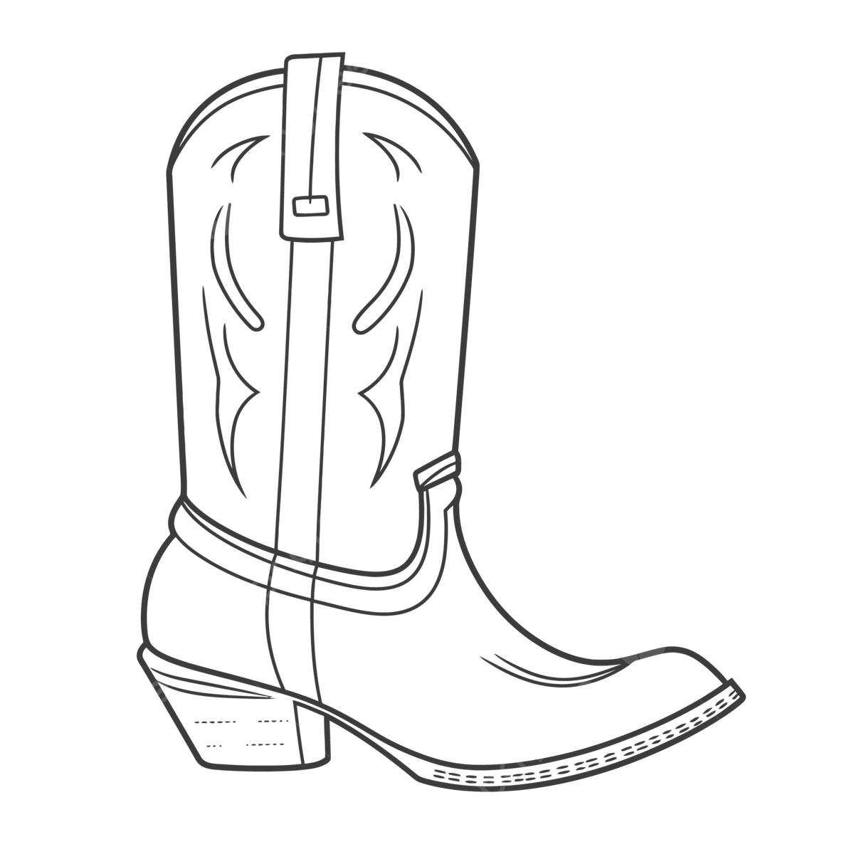 Cowboy Boot Drawing Cowboy Boot Drawing