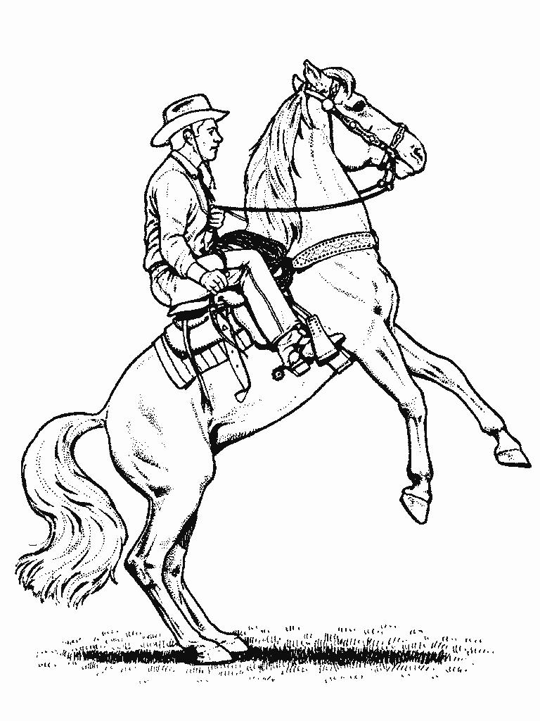 Cowboy Coloring Pages Printable Cowboy Coloring Pages Printable