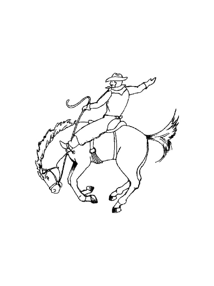 Cowboy Coloring Pages Printable Cowboy Coloring Pages Printable