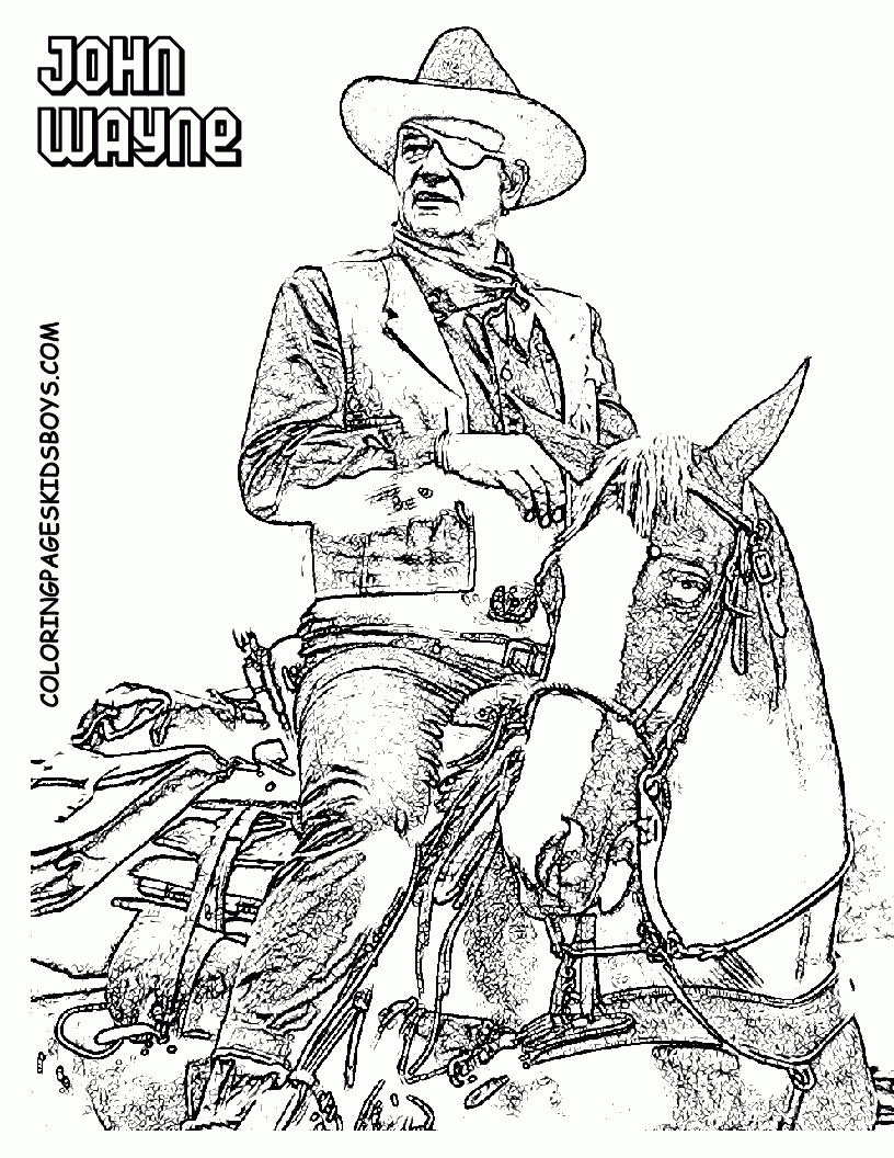 Cowboy Theme Coloring Pages Cowboy Theme Coloring Pages