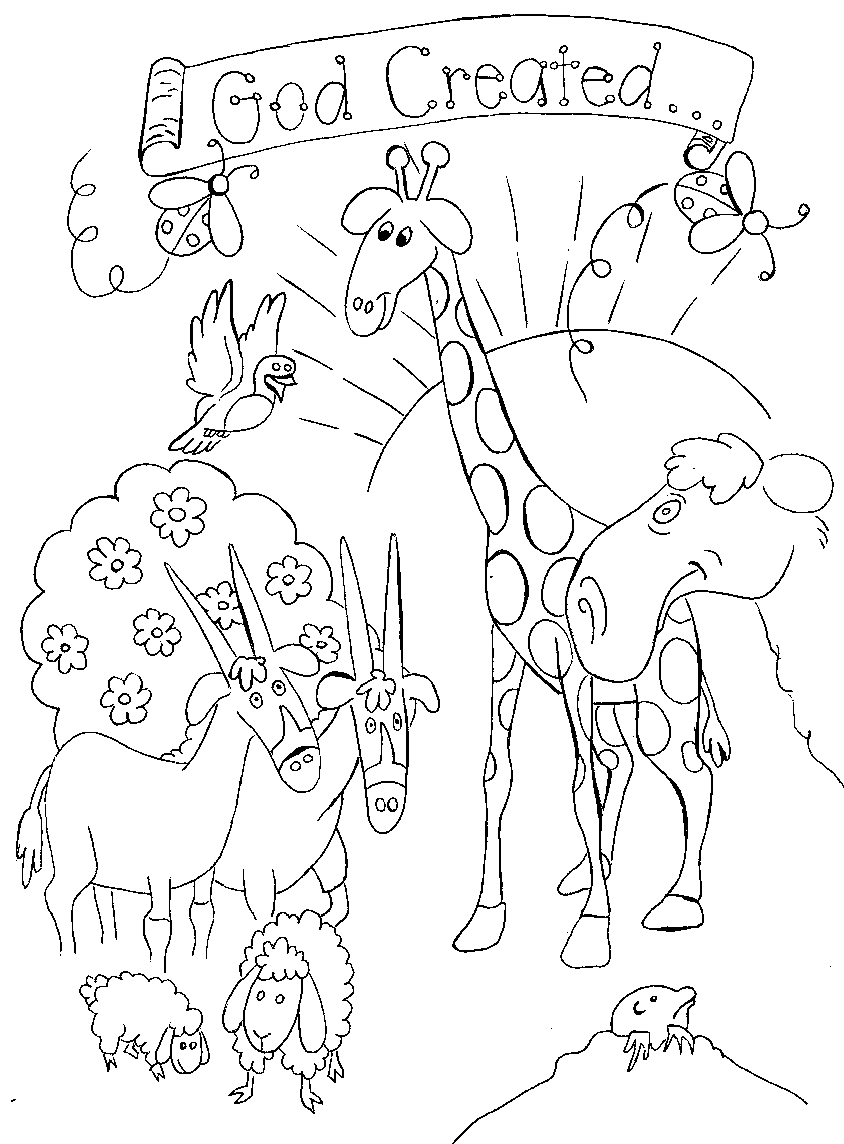 Creation Coloring Pages Gif 1681 2278 Creation Coloring Pages Gif 1681 2278