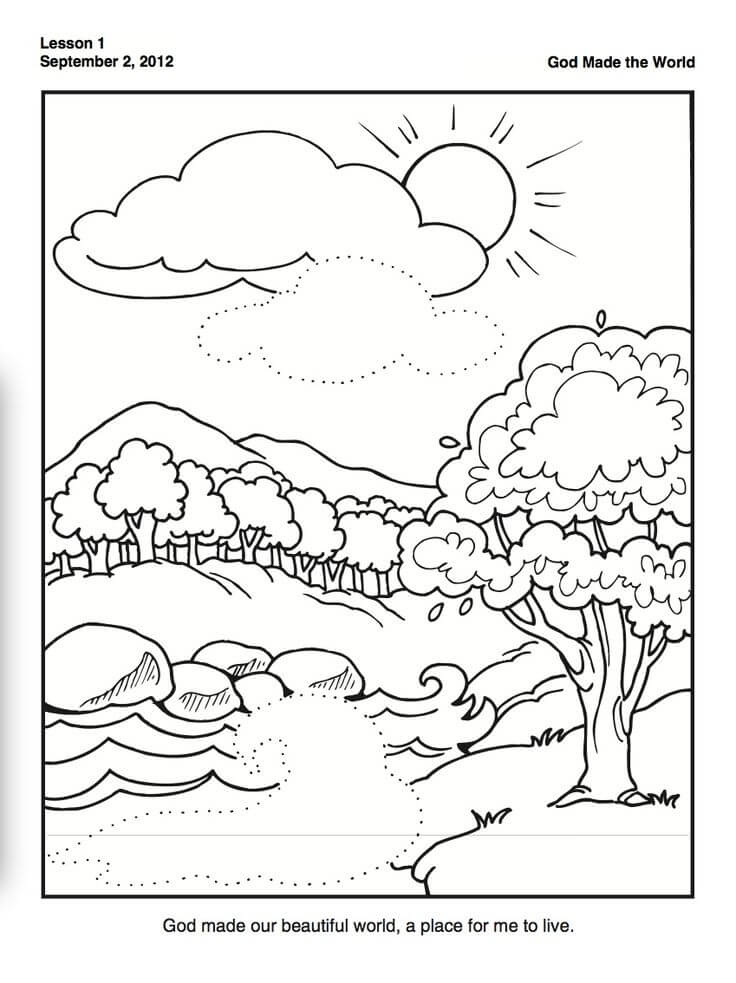 Free Printable Creation Coloring Pages