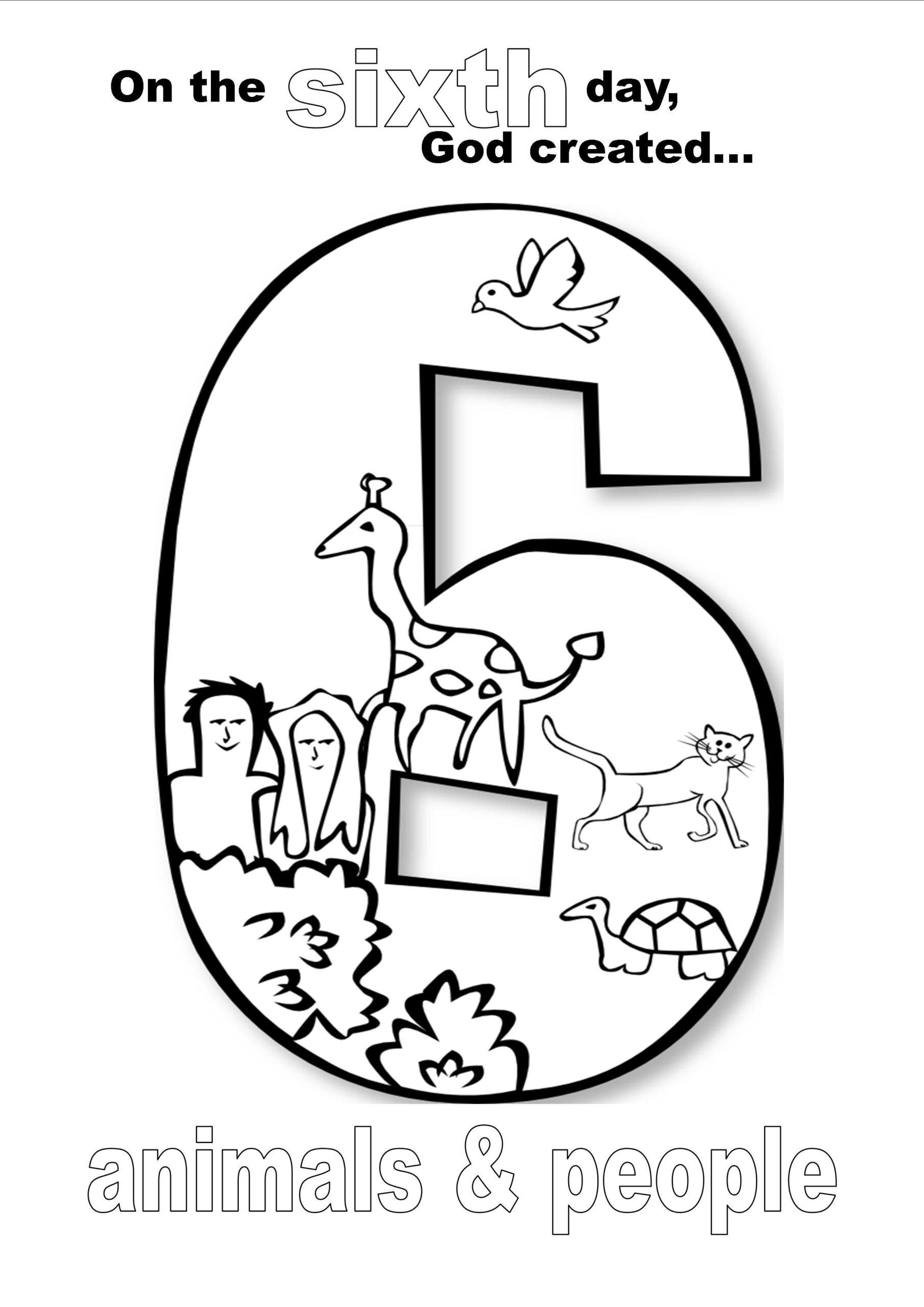 Creation Coloring Pages Creation Coloring Pages