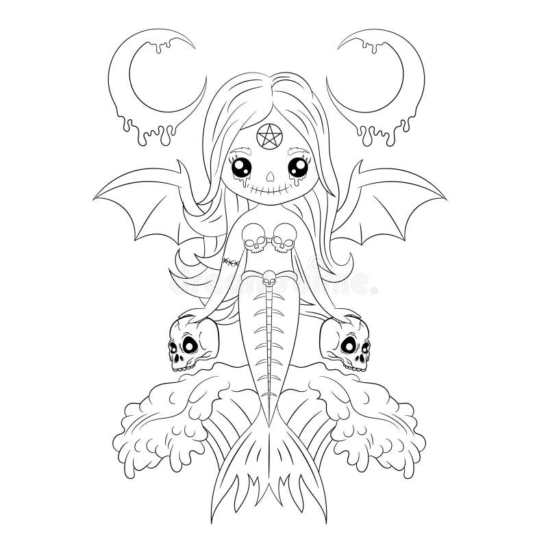 Creepy Kawaii Coloring Pages Printable Creepy Kawaii Coloring Pages Printable