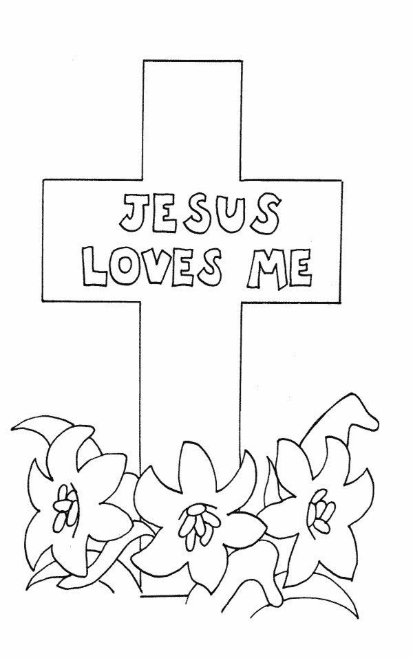 Cross Coloring Page Jesus Coloring Pages Coloring Books Free