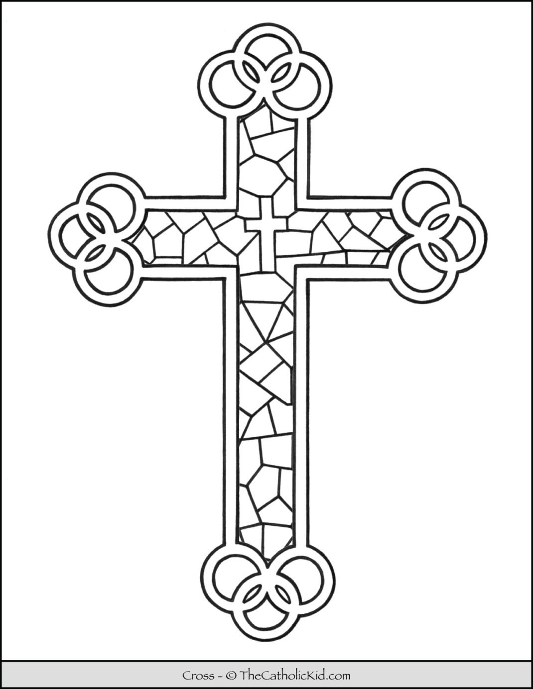 Cross Coloring Pages Cross Coloring Page Stained Glass Pattern The Cross Coloring Pages Cross Coloring Page Stained Glass Pattern The