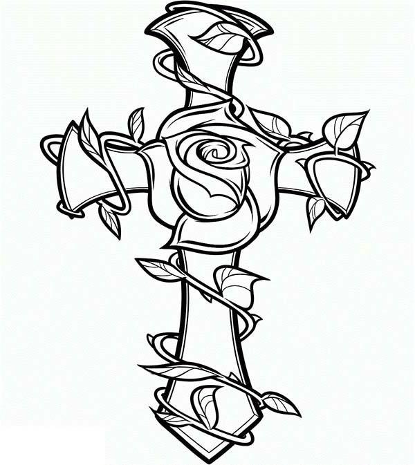 Cross With Flowers Drawing At GetDrawings Free Download Cross With Flowers Drawing At GetDrawings Free Download