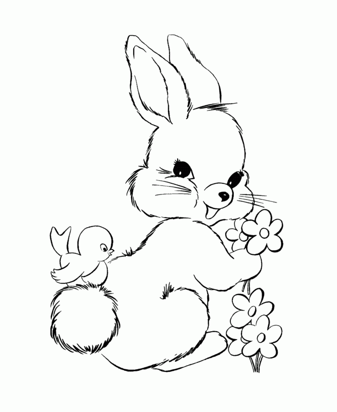 Cute Baby Bunnies Coloring Pages Cute Baby Bunnies Coloring Pages