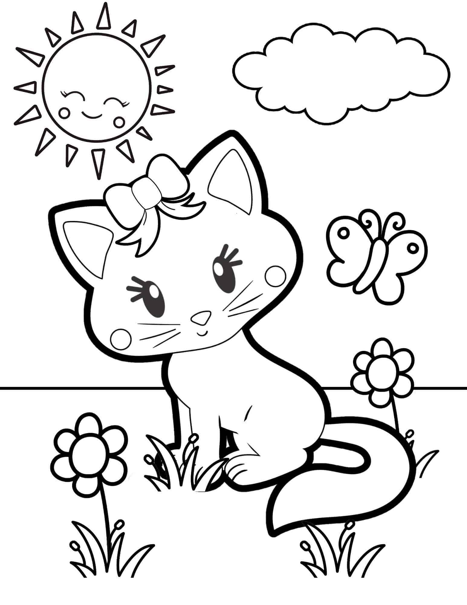 Cats Printable Coloring Pages Cats Printable Coloring Pages
