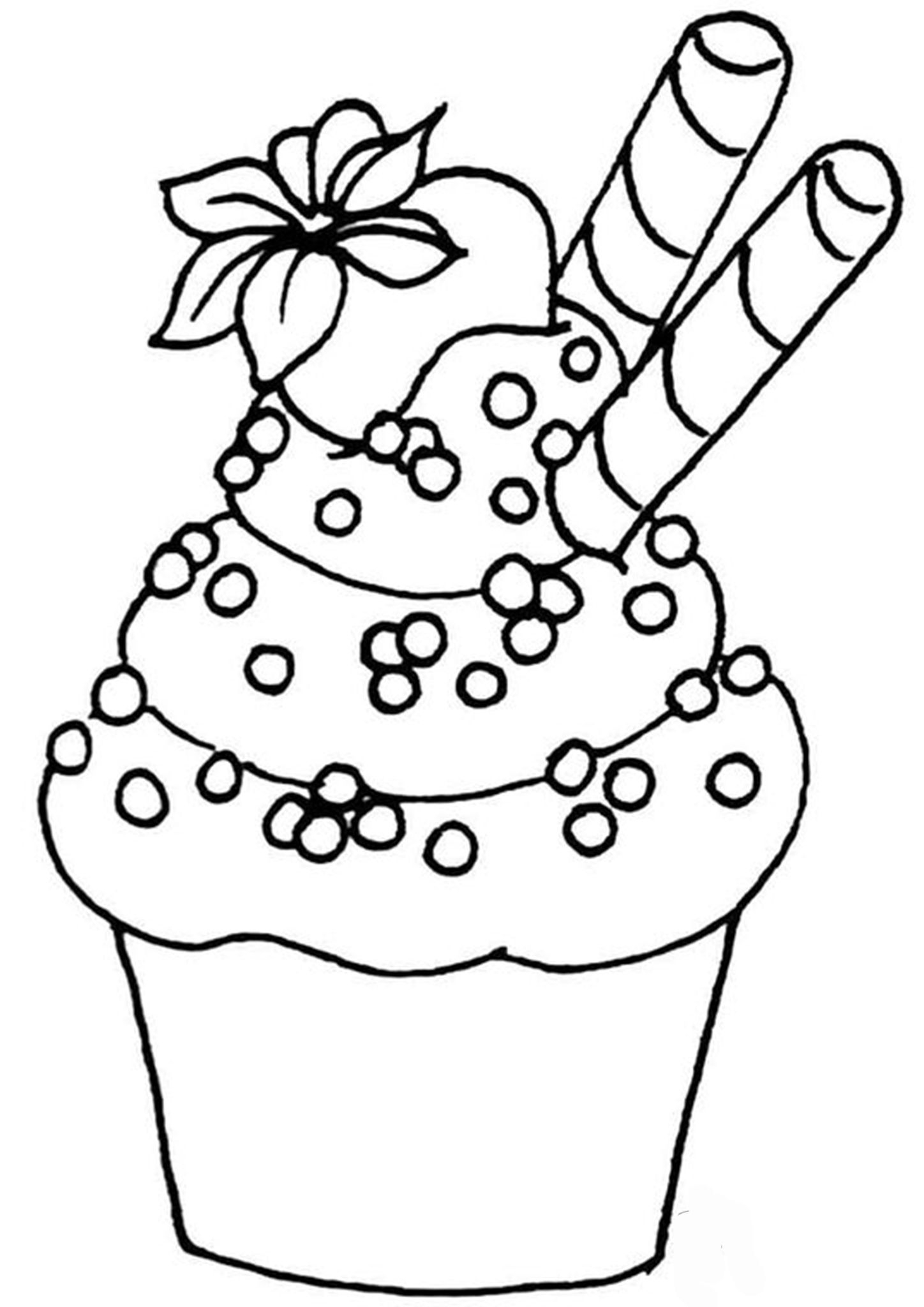Cute Cupcake Printable Coloring Pages Cute Cupcake Printable Coloring Pages