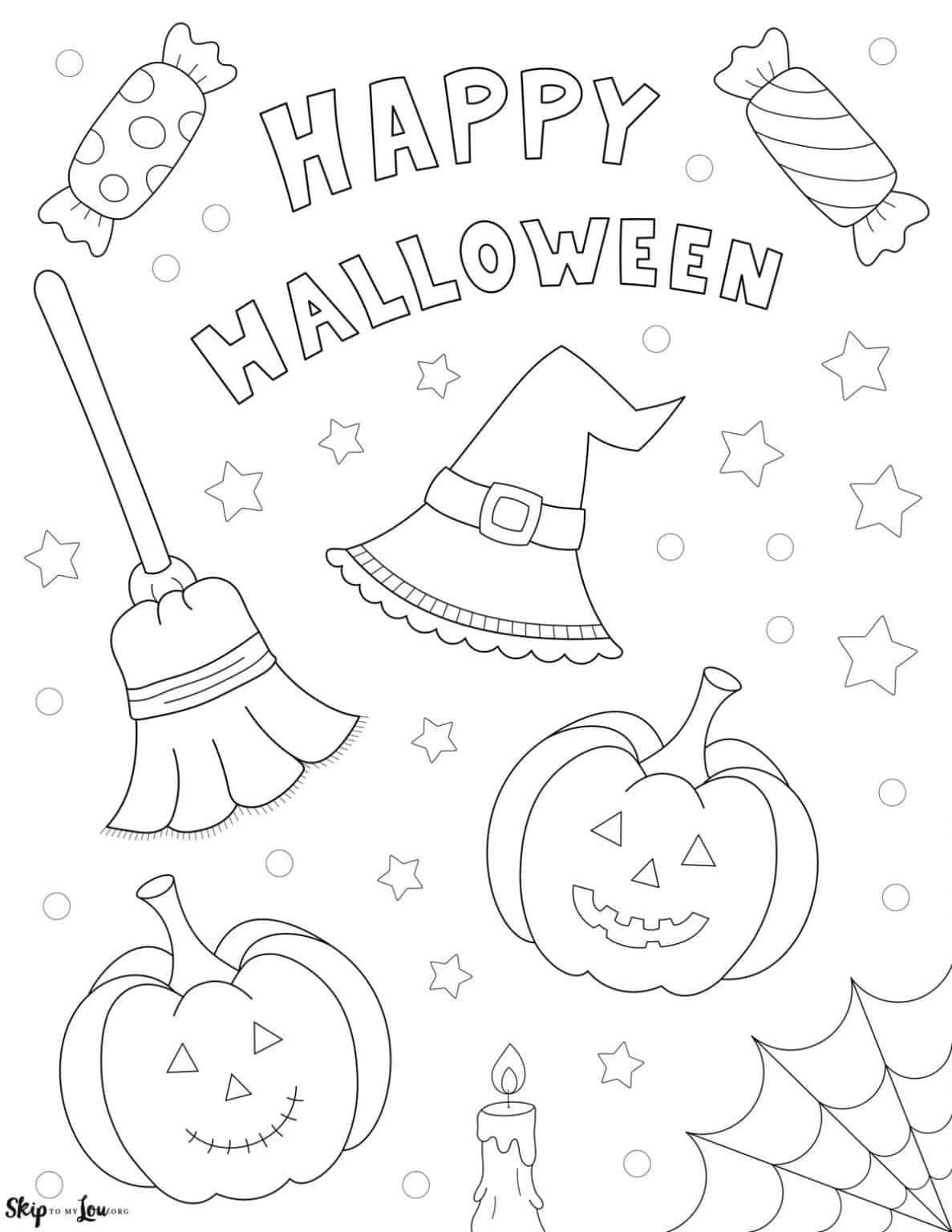 Cute Halloween Coloring Pages To Print And Color Skip To My Lou Cute Halloween Coloring Pages To Print And Color Skip To My Lou