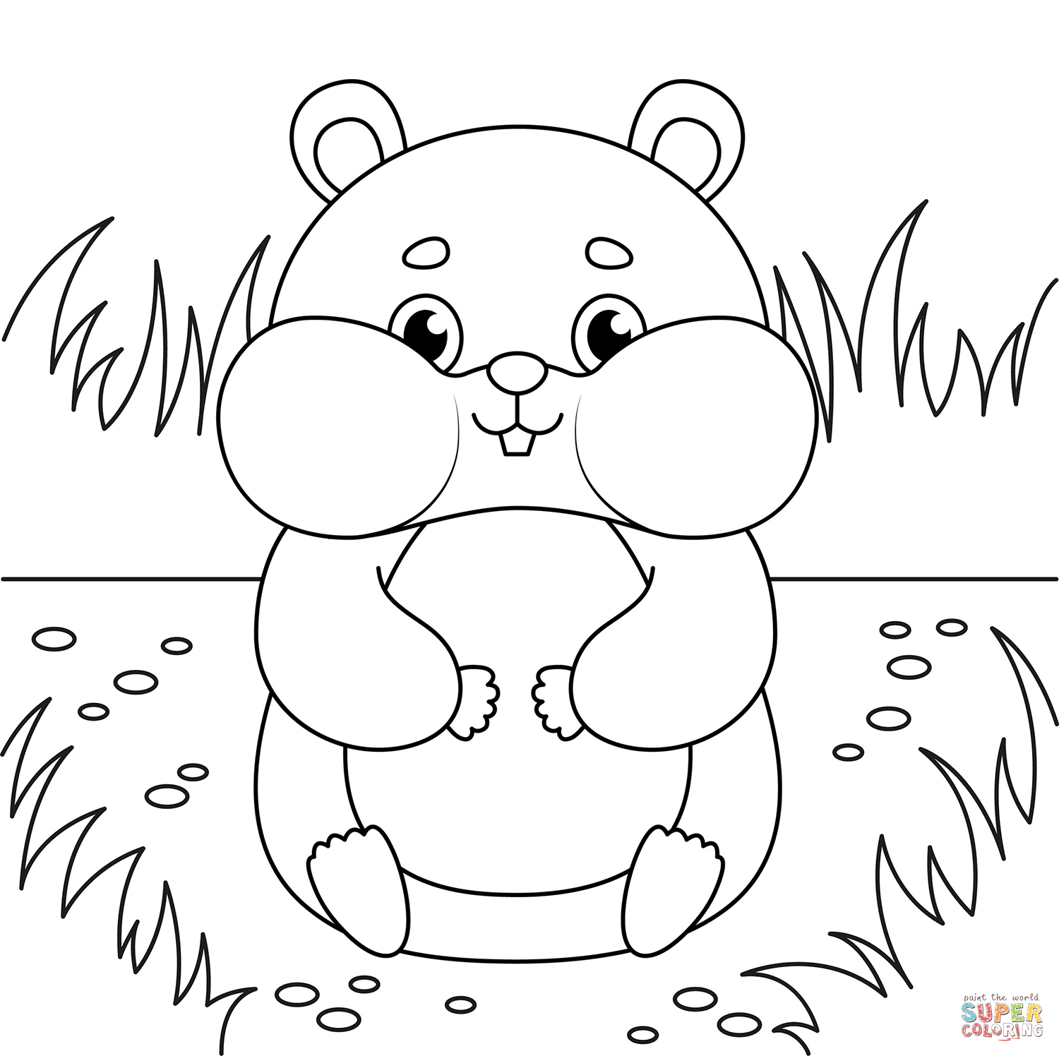 Cute Hamster Coloring Page Free Printable Coloring Page Coloring Home Cute Hamster Coloring Page Free Printable Coloring Page Coloring Home