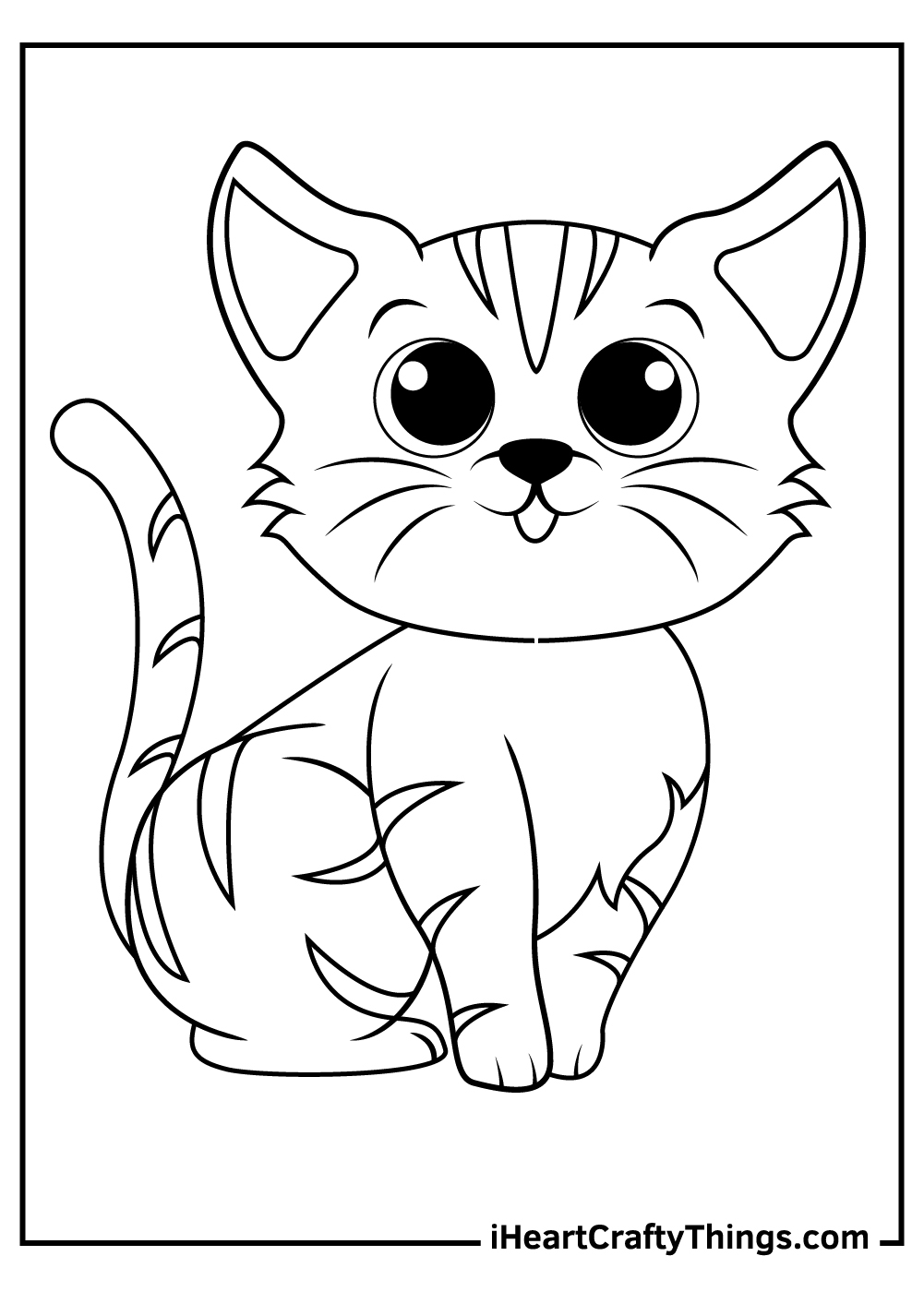 Printable Cute Kitten Coloring Pages Printable Cute Kitten Coloring Pages