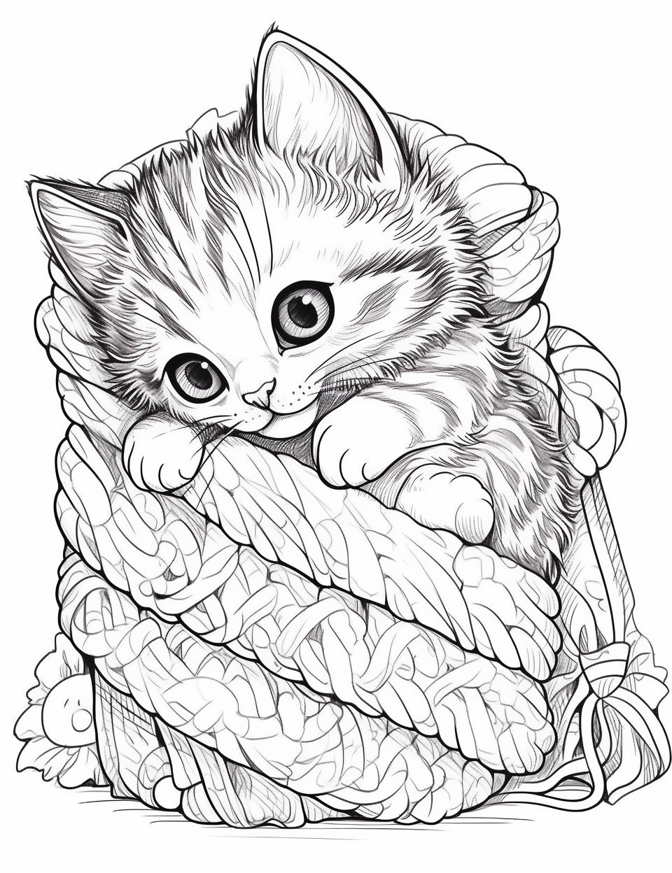 Free Printable Kitten Coloring Pages