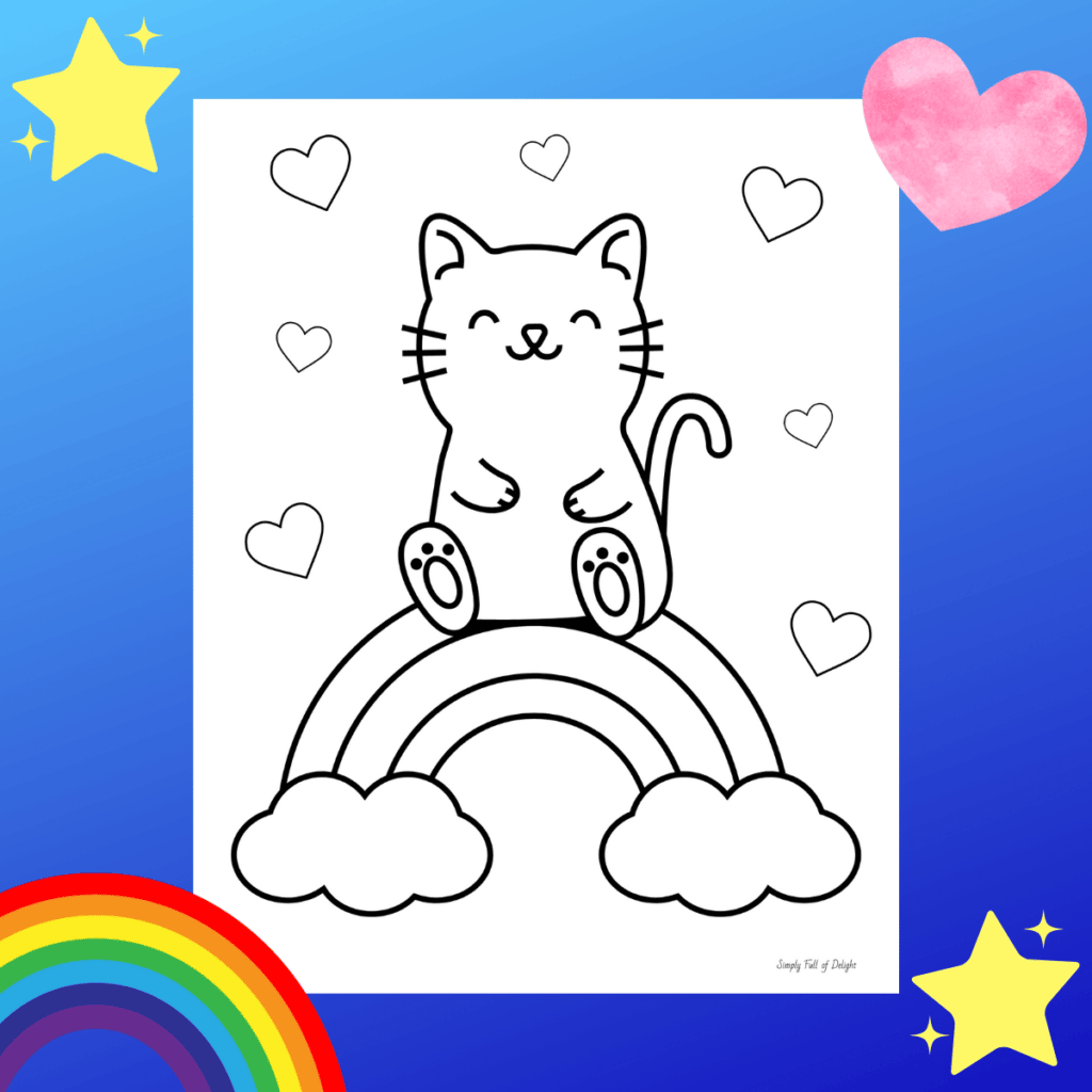 Cute Kitty Coloring Pages For Kids Free Printable Cute Kitty Coloring Pages For Kids Free Printable