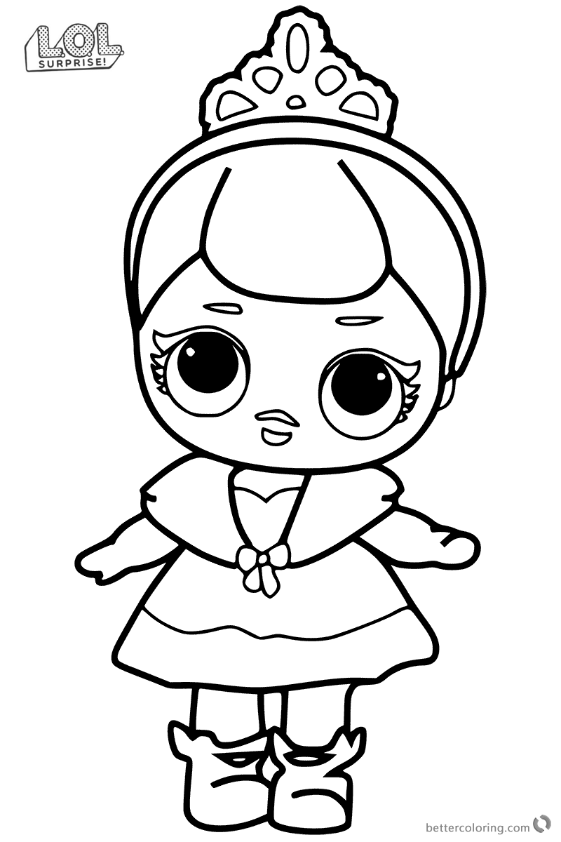 Cute LOL Surprise Doll Coloring Pages Free Printable Coloring Pages