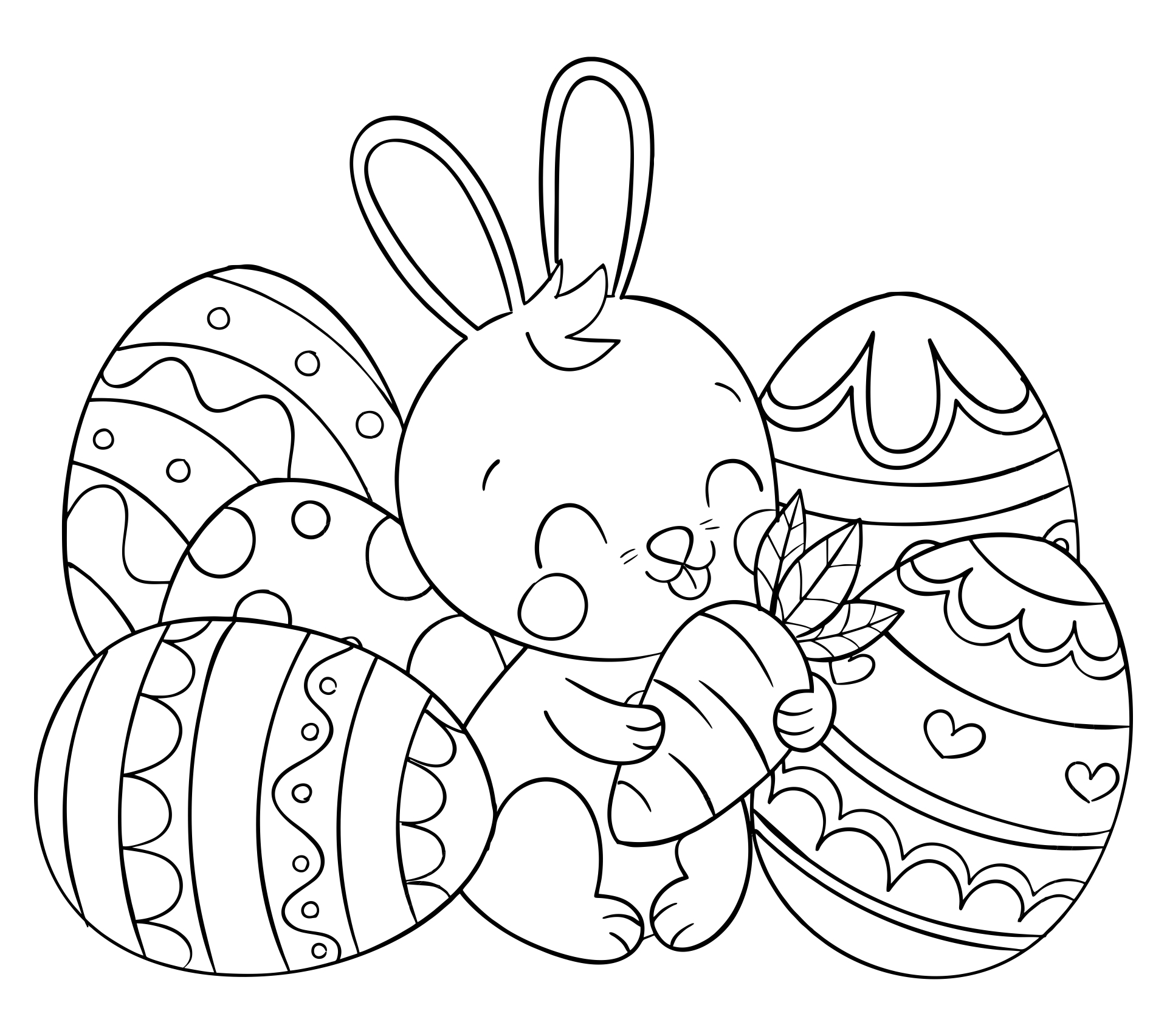 Cute Printable Easter Coloring Pages Cute Printable Easter Coloring Pages