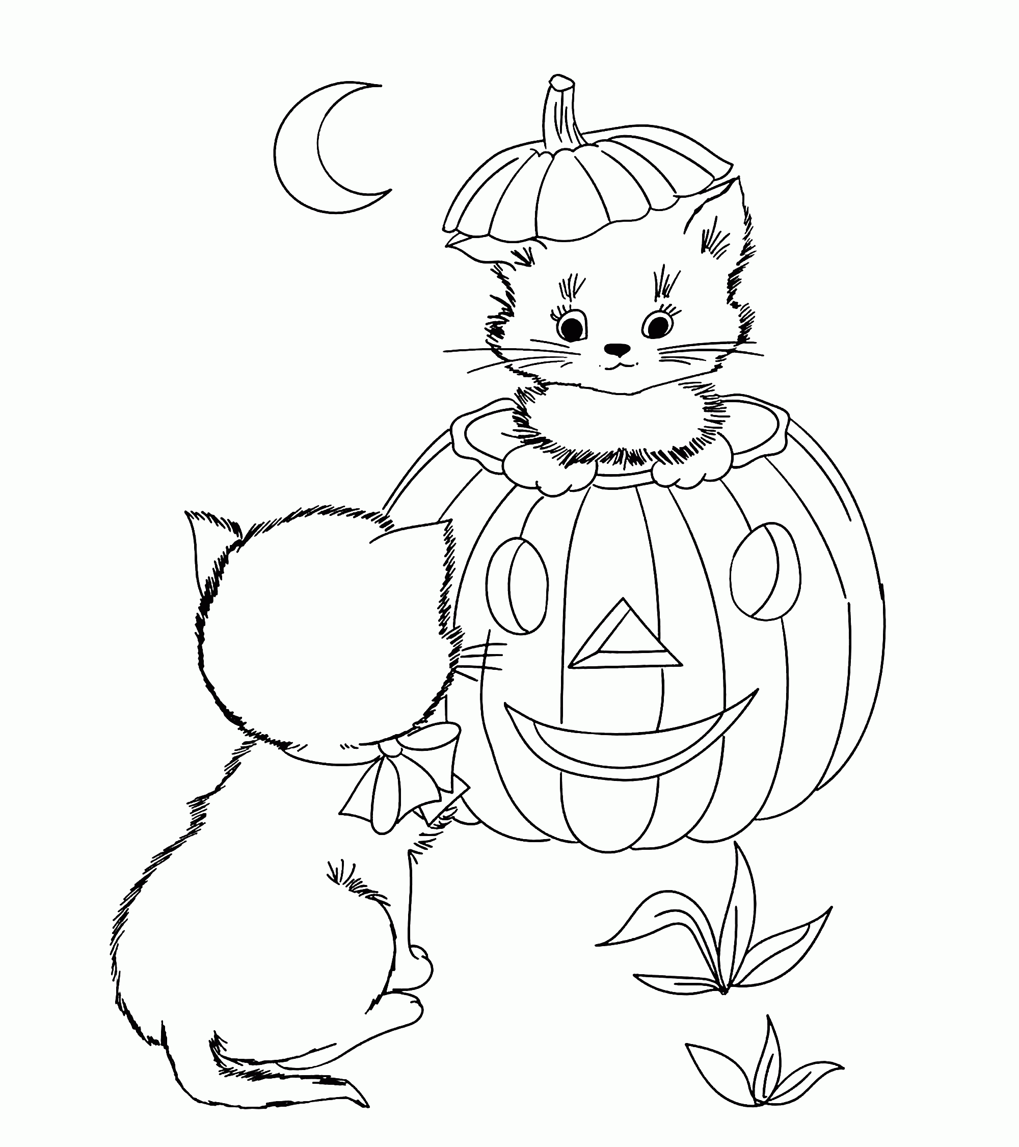 Cute Printable Halloween Coloring Pages