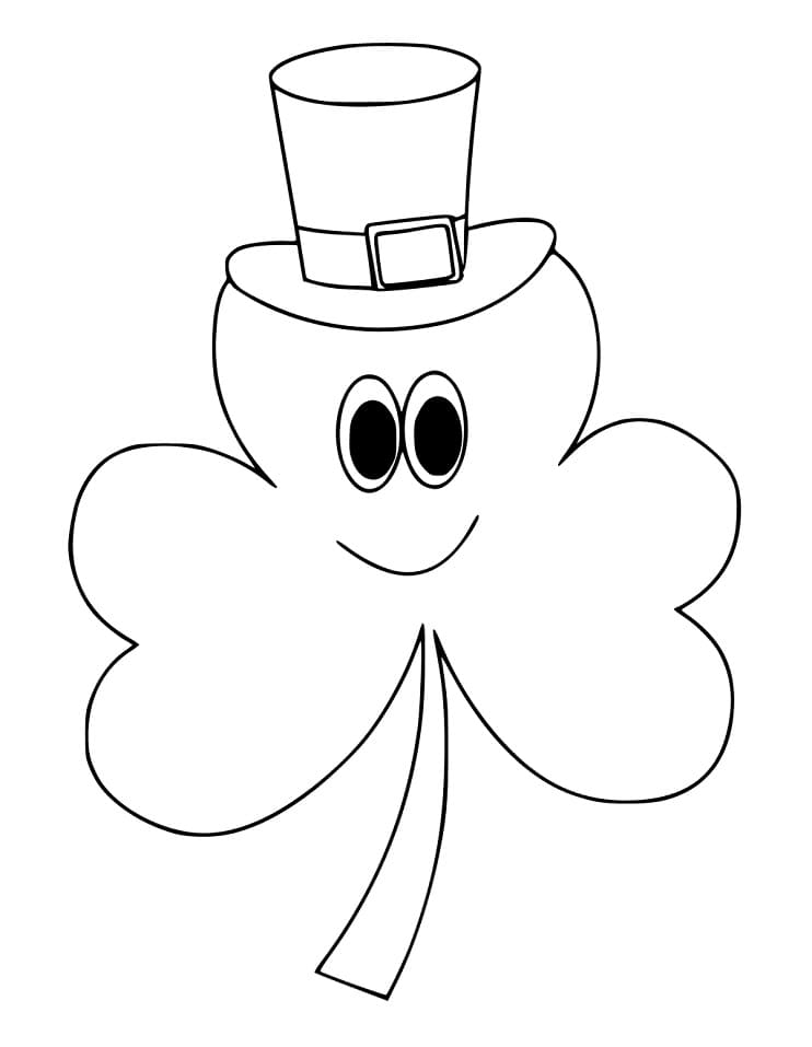 Cute Shamrock Coloring Page Free Printable Coloring Pages For Kids