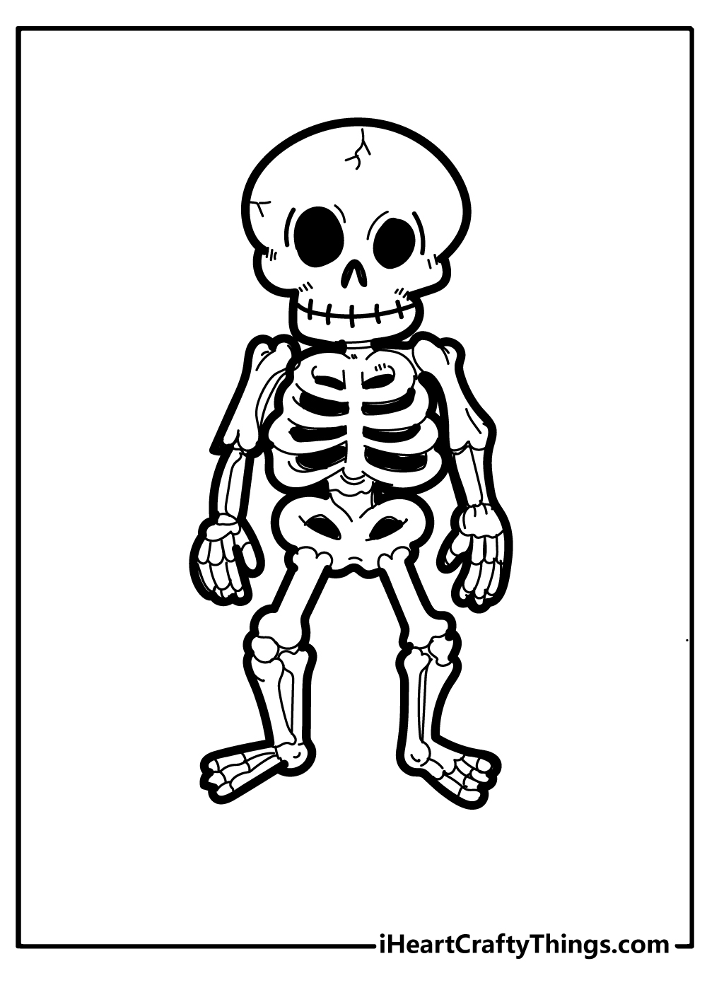 Cute Skeleton Coloring Pages Cute Skeleton Coloring Pages