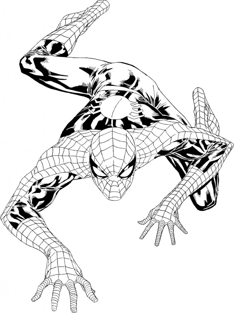 Cute Spiderman Coloring Page Free Coloring Pages Online