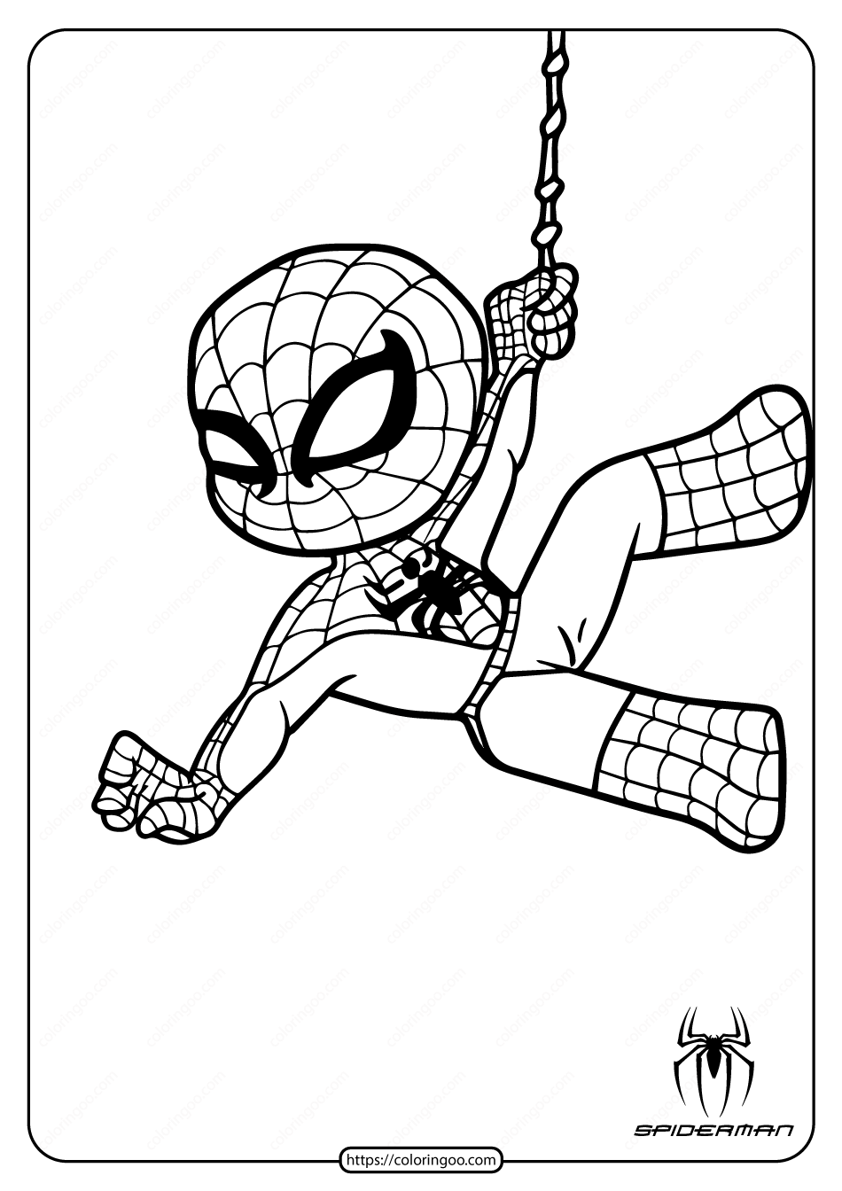 Cute Spiderman Coloring Pages For Kids Avengers Coloring Pages