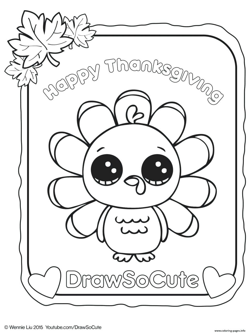 Cute Turkey Coloring Pages Cute Turkey Coloring Pages