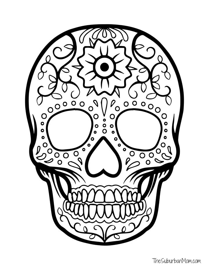 D A De Los Muertos Coloring Pages Free Printable Day Of The Dead D A De Los Muertos Coloring Pages Free Printable Day Of The Dead